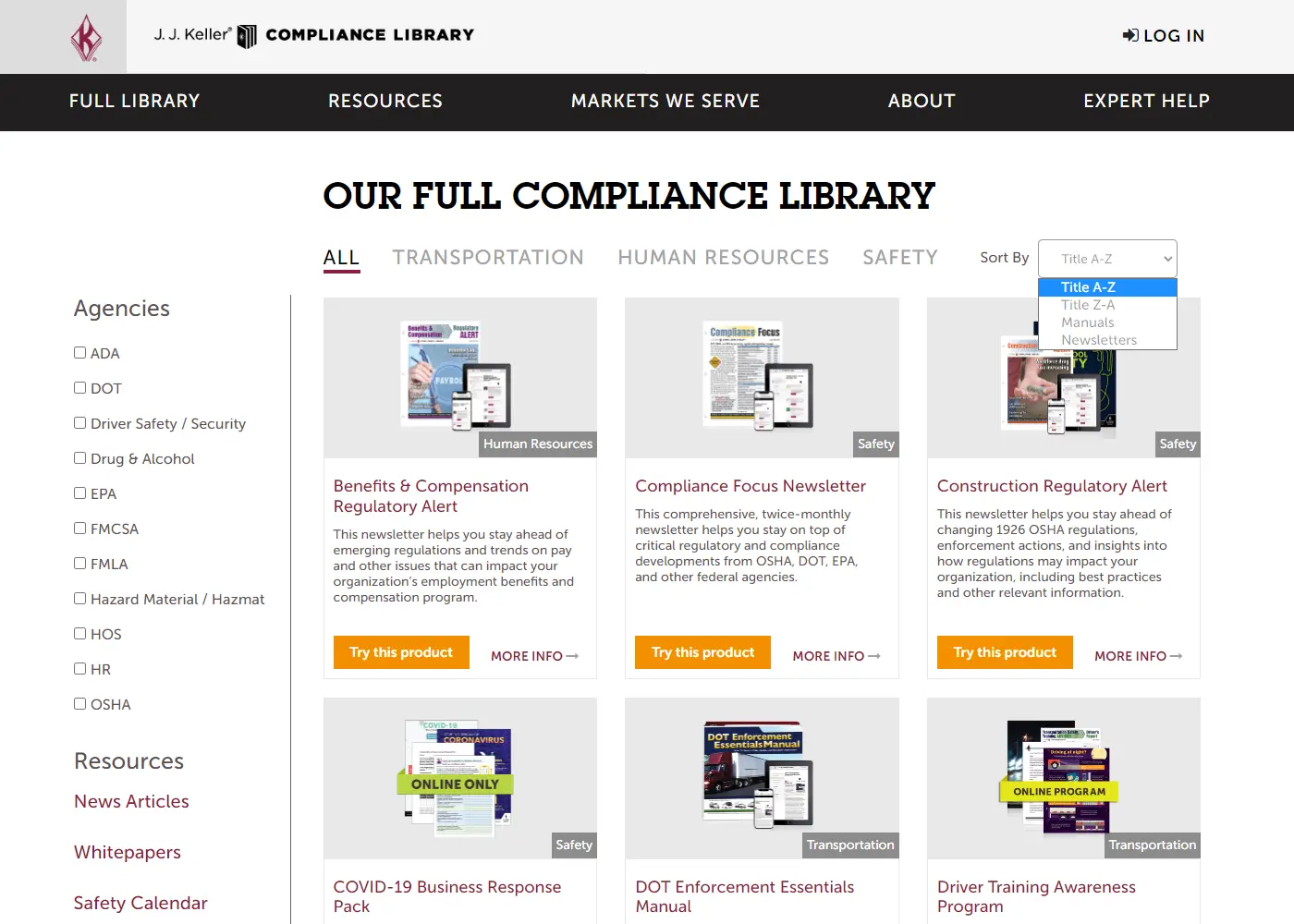 Partial screenshot of FMLA website with navigation and hero carousel.